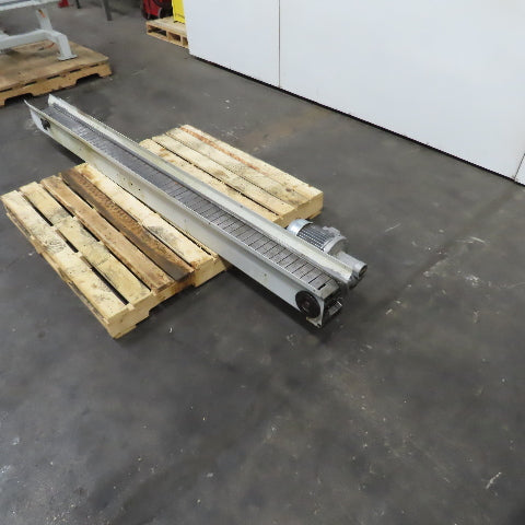 4-1/2" x 94" Long Table Top Powered Small Parts Conveyor 230-480V 3Ph 60FPM