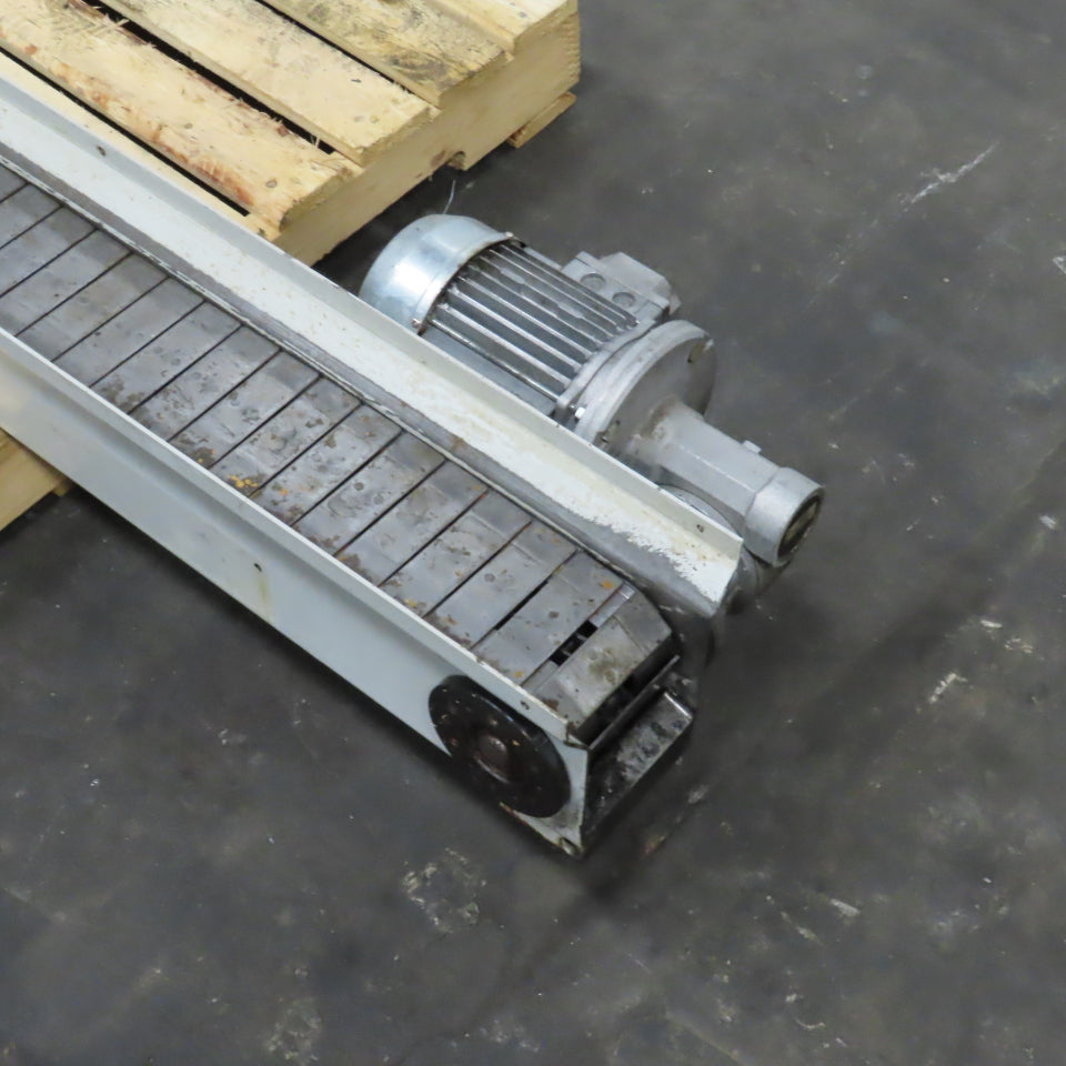 4-1/2" x 94" Long Table Top Powered Small Parts Conveyor 230-480V 3Ph 60FPM