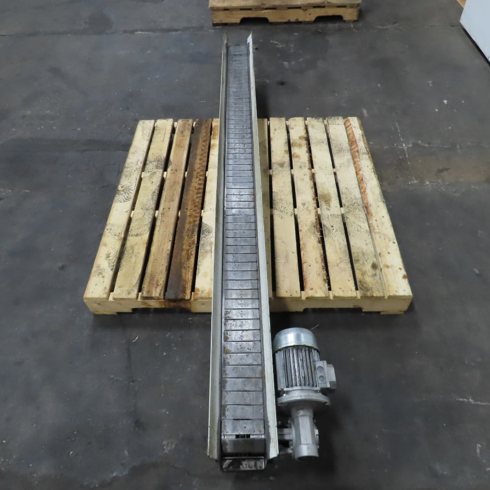 4-1/2" x 94" Long Table Top Powered Small Parts Conveyor 230-480V 3Ph 60FPM
