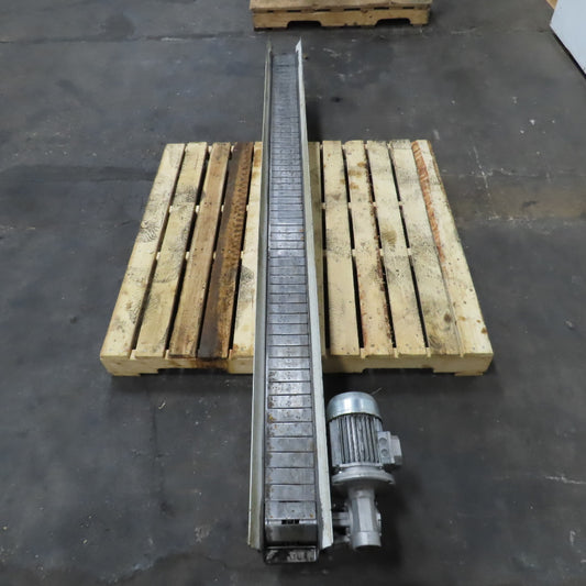 4-1/2" x 94" Long Table Top Powered Small Parts Conveyor 230-480V 3Ph 60FPM