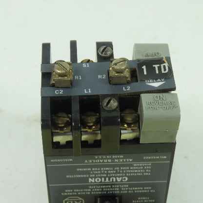 Allen Bradley 852S-A Ser F Solid State Timer Module 120V Line 300V Max Output