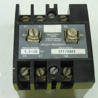 Allen Bradley 700-PSRTA1 Ser A Solid State Timer 600VAC/300VDC Max 120V Line