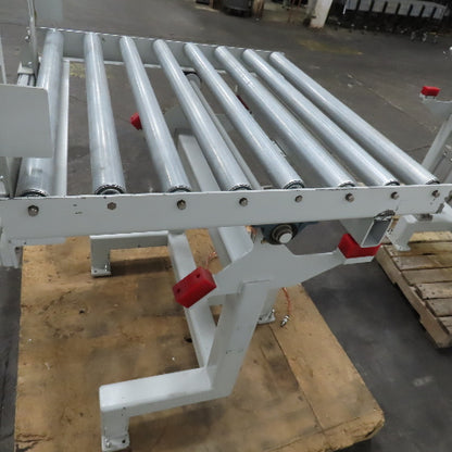 32" x 32" Pneumatic Packaging Case Tiltable Ergonomic Table 45° W/ Rollers