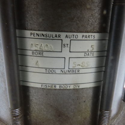 Peninsular Auto Parts A540A Pneumatic Air Cylinder 4" Bore 3/4" Stroke