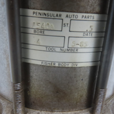 Peninsular Auto Parts A540A Pneumatic Air Cylinder 4" Bore 3/4" Stroke