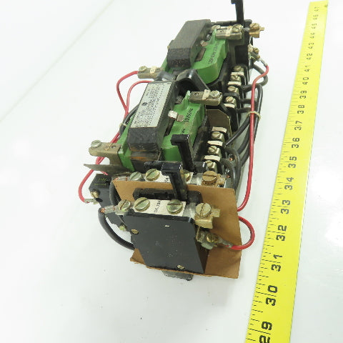 General Electric CR109C000JYA 600VAC Reversing Contactor Size1 27A 3Ph 115V Coil