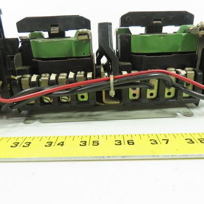 General Electric CR109C000JYA 600VAC Reversing Contactor Size1 27A 3Ph 115V Coil