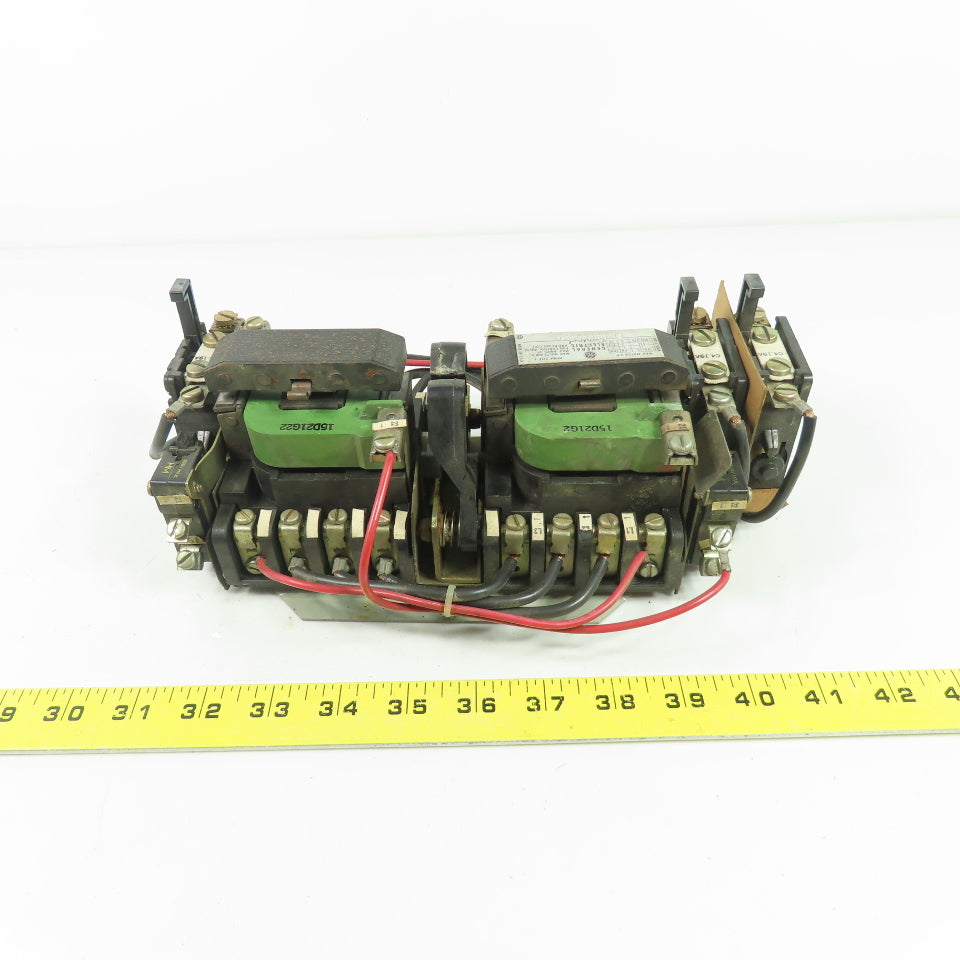 General Electric CR109C000JYA 600VAC Reversing Contactor Size1 27A 3Ph 115V Coil