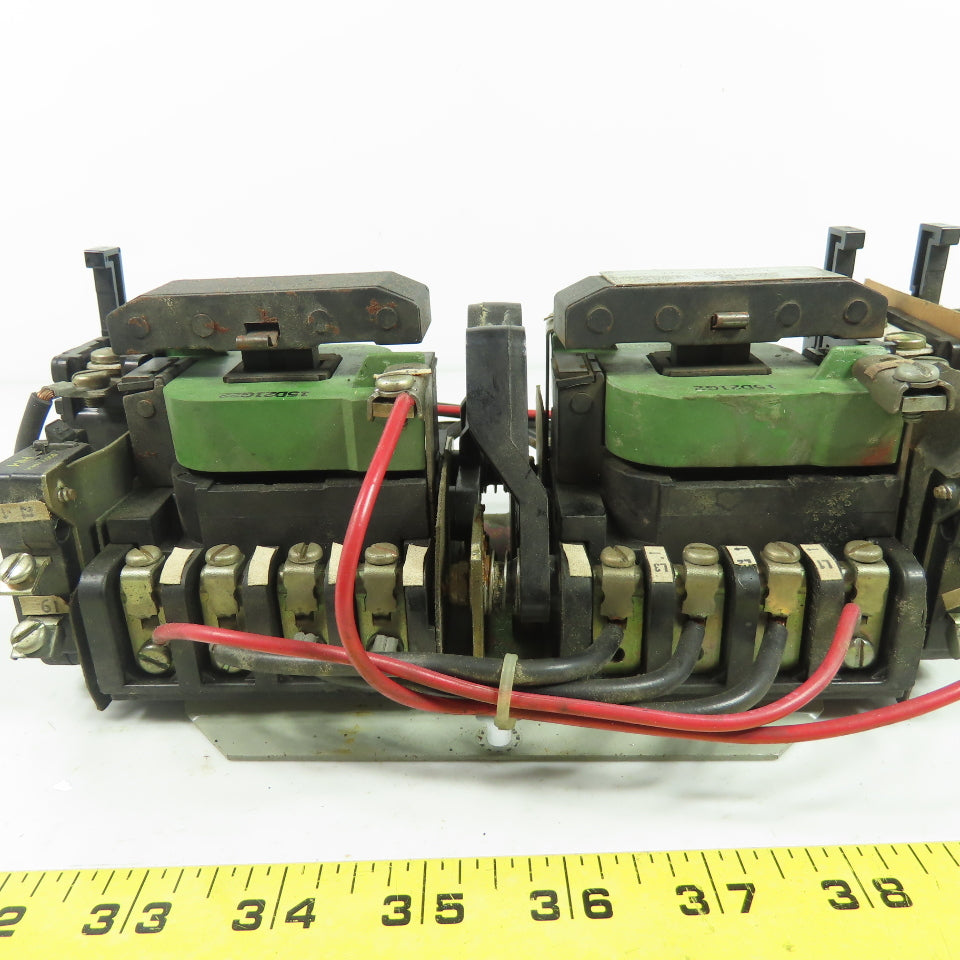 General Electric CR109C000JYA 600VAC Reversing Contactor Size1 27A 3Ph 115V Coil