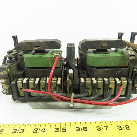 General Electric CR109C000JYA 600VAC Reversing Contactor Size1 27A 3Ph 115V Coil