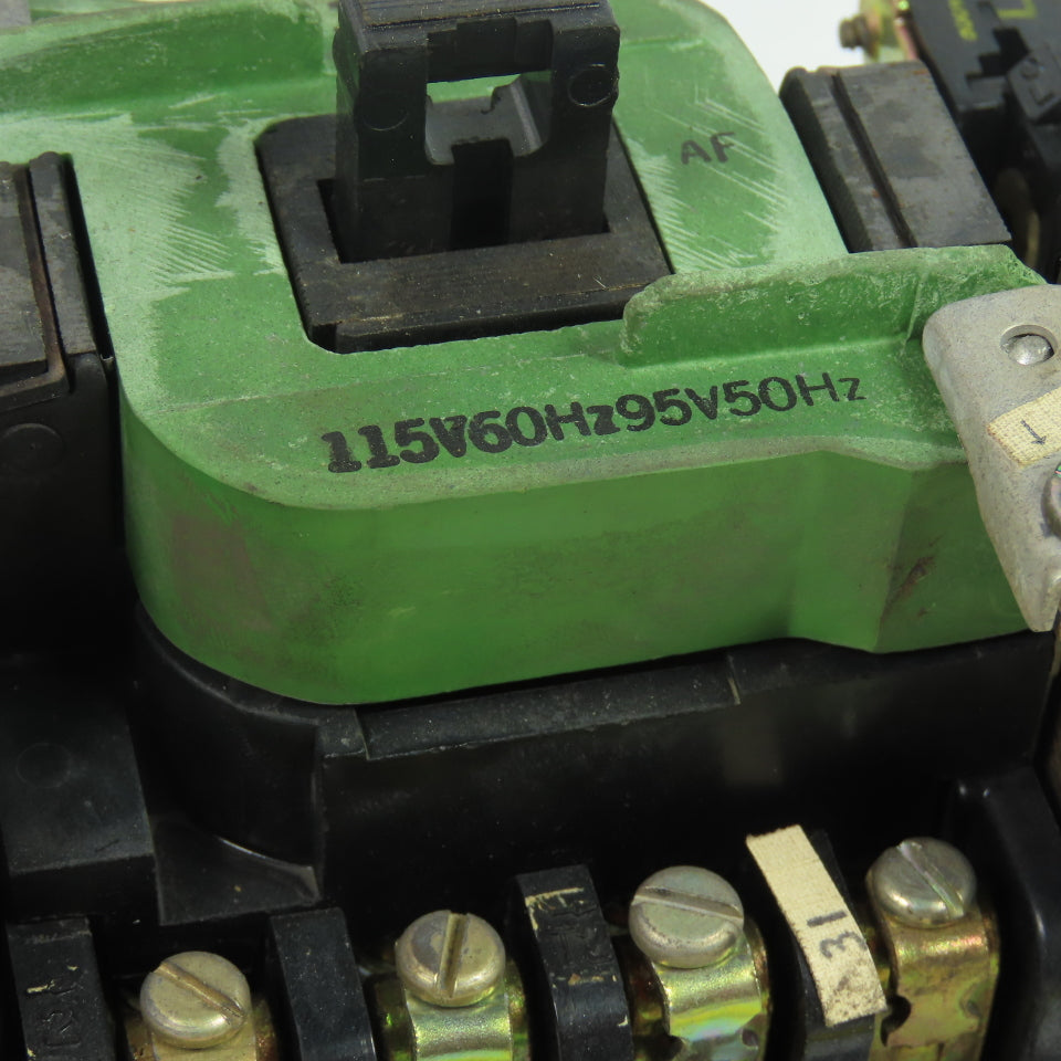 General Electric CR109C000bja 600VAC Reversing Contactor Size1 27A 3Ph 115V Coil