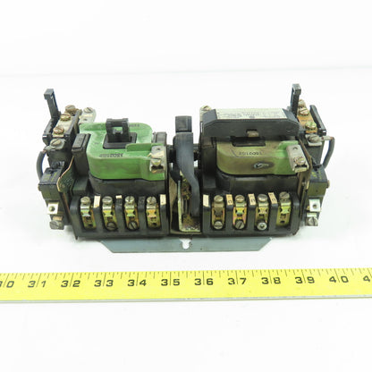 General Electric CR109C000bja 600VAC Reversing Contactor Size1 27A 3Ph 115V Coil