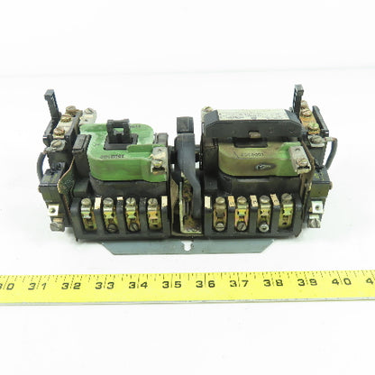 General Electric CR109C000bja 600VAC Reversing Contactor Size1 27A 3Ph 115V Coil