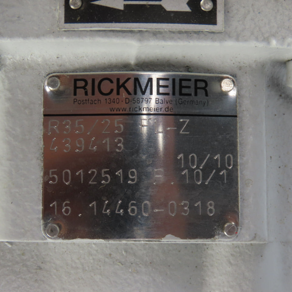 Rickmeier R35/25 FL-Z 2.6kW Hydraulic Gear Oil Pump 460V 3PH 1705RPM 35 cm3