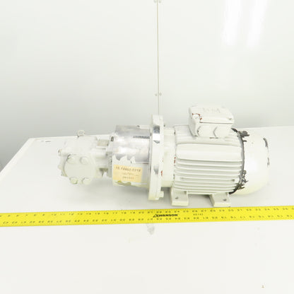 Rickmeier R35/25 FL-Z 2.6kW Hydraulic Gear Oil Pump 460V 3PH 1705RPM 35 cm3
