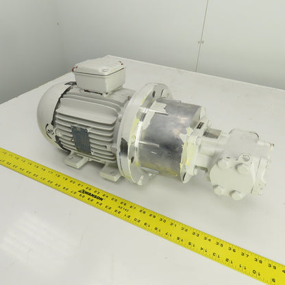 Rickmeier R35/25 FL-Z 2.6kW Hydraulic Gear Oil Pump 460V 3PH 1705RPM 35 cm3