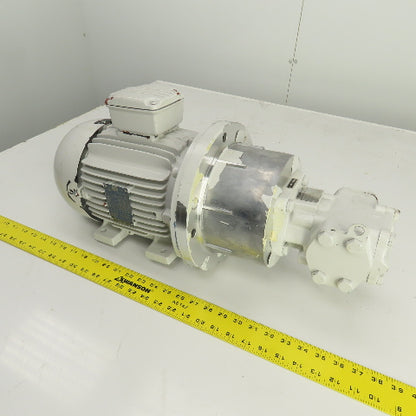 Rickmeier R35/25 FL-Z 2.6kW Hydraulic Gear Oil Pump 460V 3PH 1705RPM 35 cm3