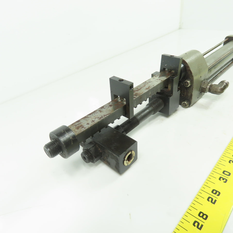 Hardinge 1-1/4" Bore Hydraulic Cylinder 6" Stroke W/Adjustable Stroke For Pulley
