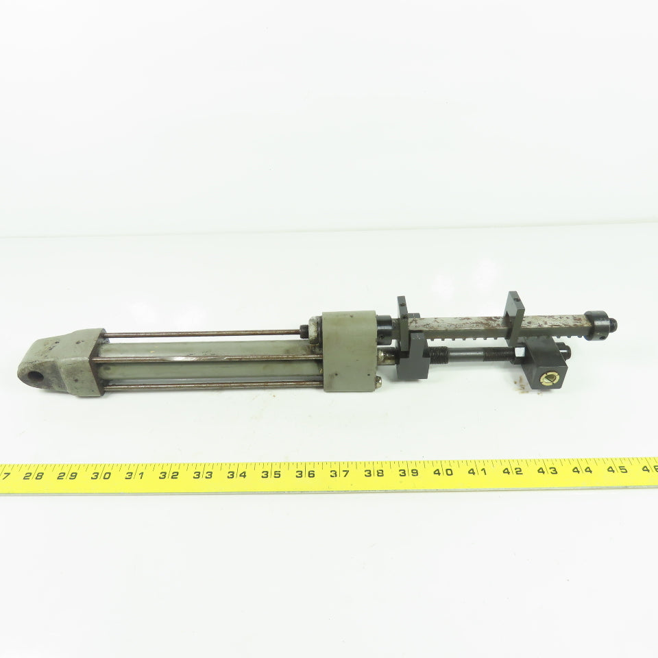 Hardinge 1-1/4" Bore Hydraulic Cylinder 6" Stroke W/Adjustable Stroke For Pulley