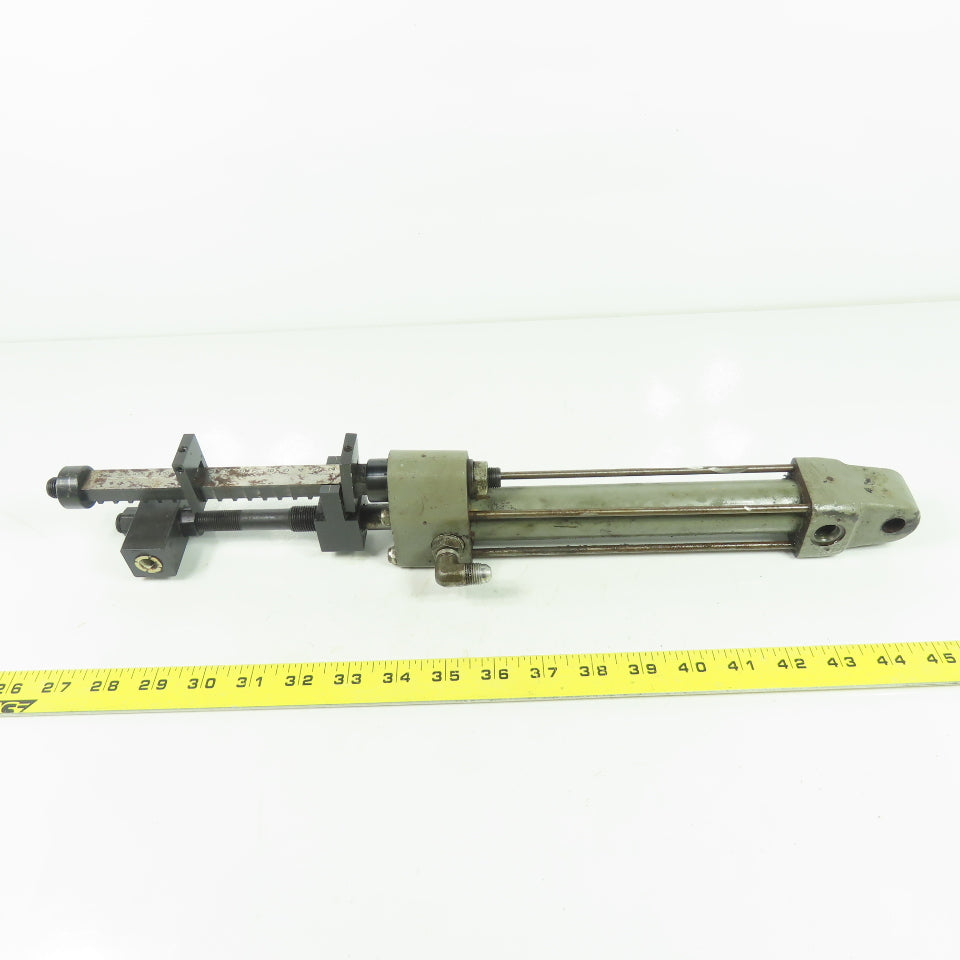 Hardinge 1-1/4" Bore Hydraulic Cylinder 6" Stroke W/Adjustable Stroke For Pulley