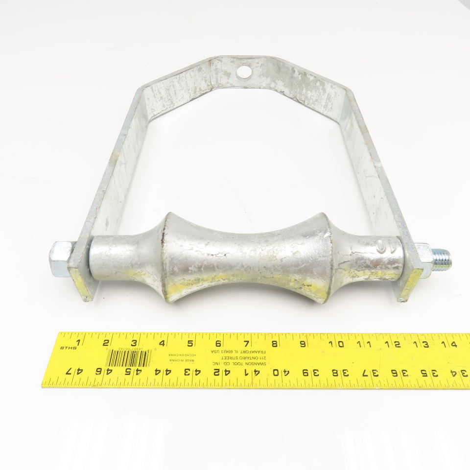 10" Pipe Roller Hanger Vertical Mount Galvanized