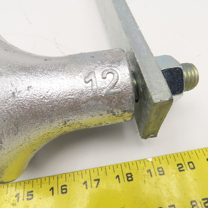 12" Pipe Roller Hanger Vertical Mount Galvanized