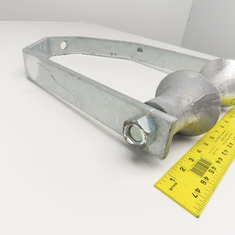 12" Pipe Roller Hanger Vertical Mount Galvanized