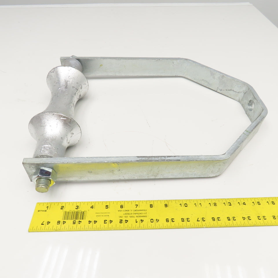 12" Pipe Roller Hanger Vertical Mount Galvanized