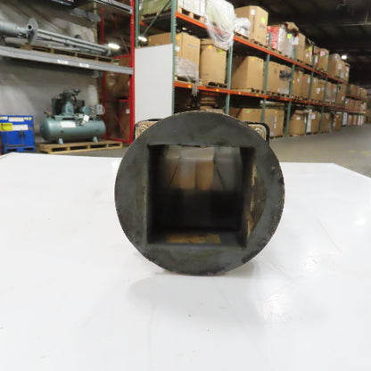4" x 4"  x 24" Hinged Cover Lay In Wireway Gutter Trough W/ 6-1/4" Round Adapter