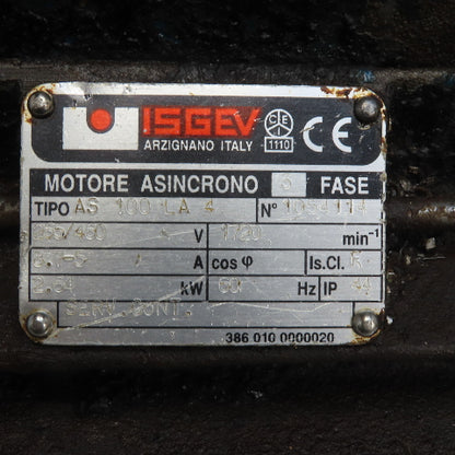 ISGEV ASINCRONO AS 100 LA 4 2.6Kw 480V3Ph 60Hz Electric Motor 1720