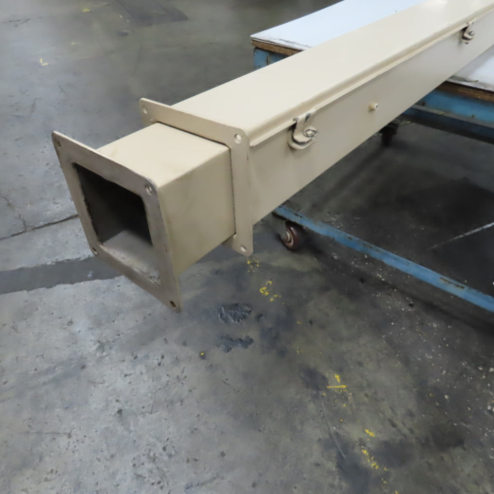 4" x 4" x 89" Hinged Cover Lay In Wireway Gutter Trough W/ 18" Pedestal