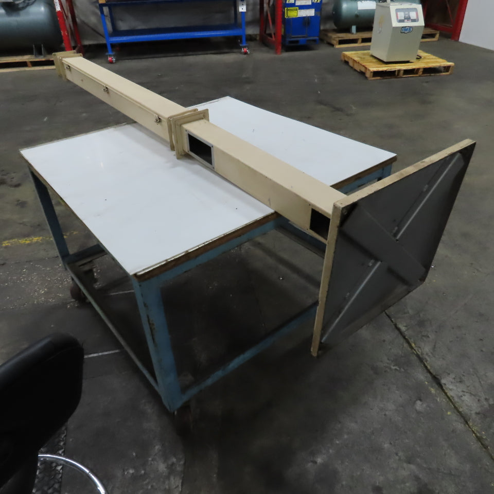 4" x 4" x 89" Hinged Cover Lay In Wireway Gutter Trough W/ 18" Pedestal