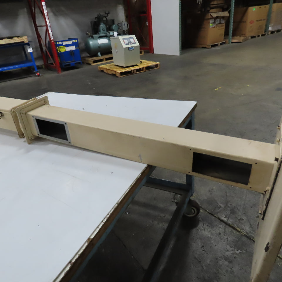 4" x 4" x 89" Hinged Cover Lay In Wireway Gutter Trough W/ 18" Pedestal