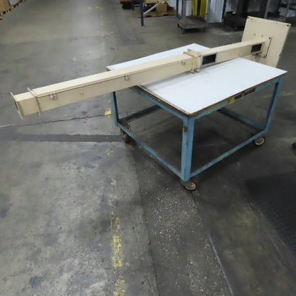 4" x 4" x 89" Hinged Cover Lay In Wireway Gutter Trough W/ 18" Pedestal
