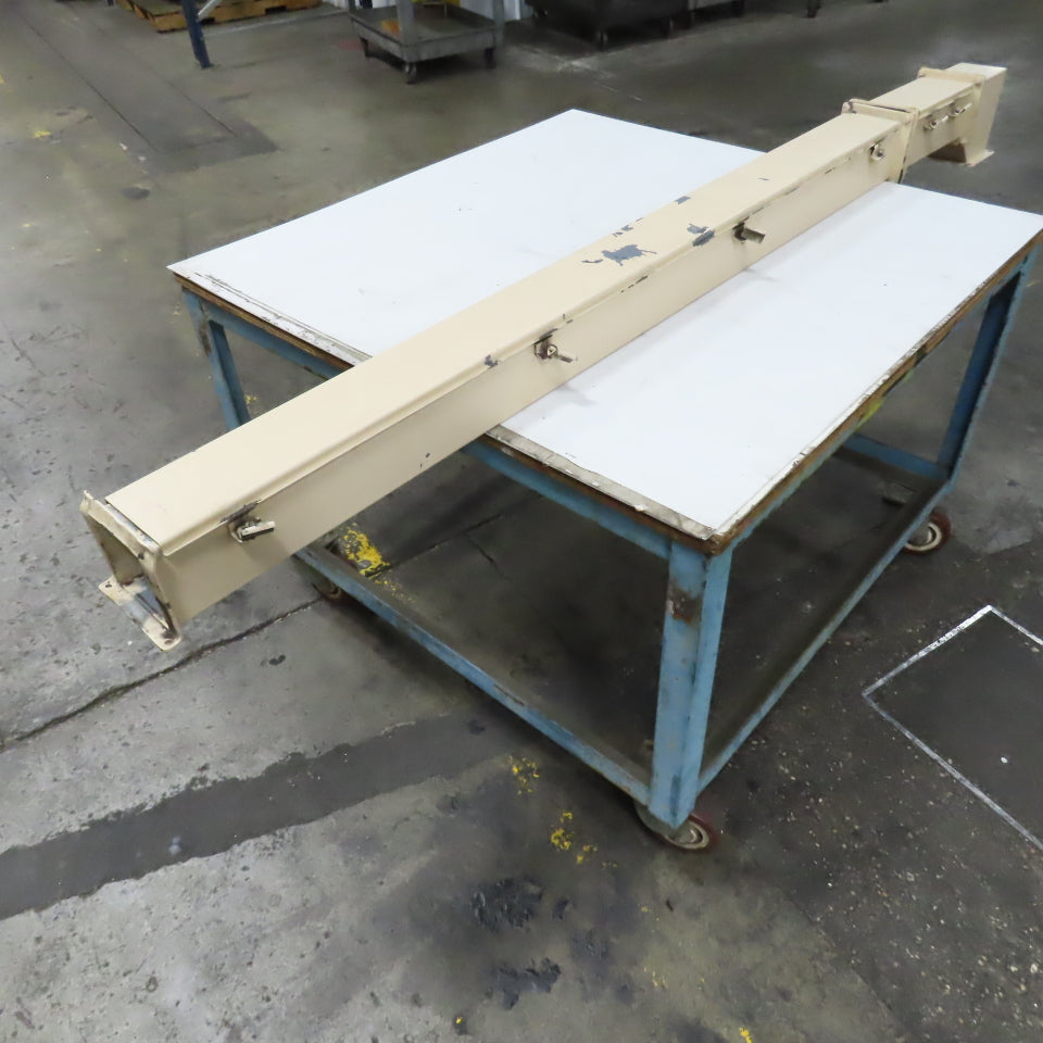 4" x 4" x 80" Hinged Cover Lay In Wireway Gutter Trough W/ 90° Elbow
