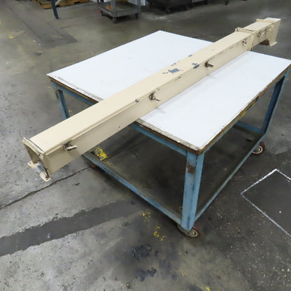 4" x 4" x 80" Hinged Cover Lay In Wireway Gutter Trough W/ 90° Elbow