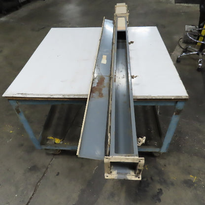 4" x 4" x 80" Hinged Cover Lay In Wireway Gutter Trough W/ 90° Elbow