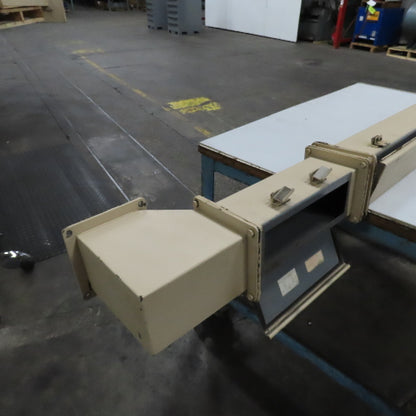 4" x 4" x 80" Hinged Cover Lay In Wireway Gutter Trough W/ 90° Elbow