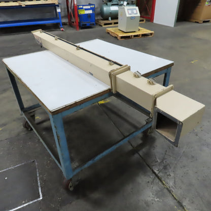 4" x 4" x 80" Hinged Cover Lay In Wireway Gutter Trough W/ 90° Elbow