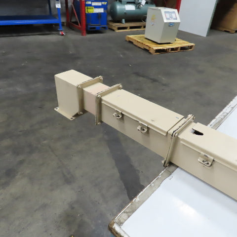 4" x 4" x 83-1/2" Hinged Cover Lay In Wireway Gutter Trough W/ 90° Elbow