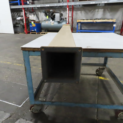 4" x 4" x 83-1/2" Hinged Cover Lay In Wireway Gutter Trough W/ 90° Elbow
