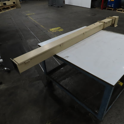 4" x 4" x 83-1/2" Hinged Cover Lay In Wireway Gutter Trough W/ 90° Elbow