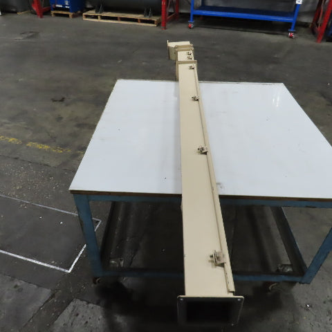 4" x 4" x 83-1/2" Hinged Cover Lay In Wireway Gutter Trough W/ 90° Elbow