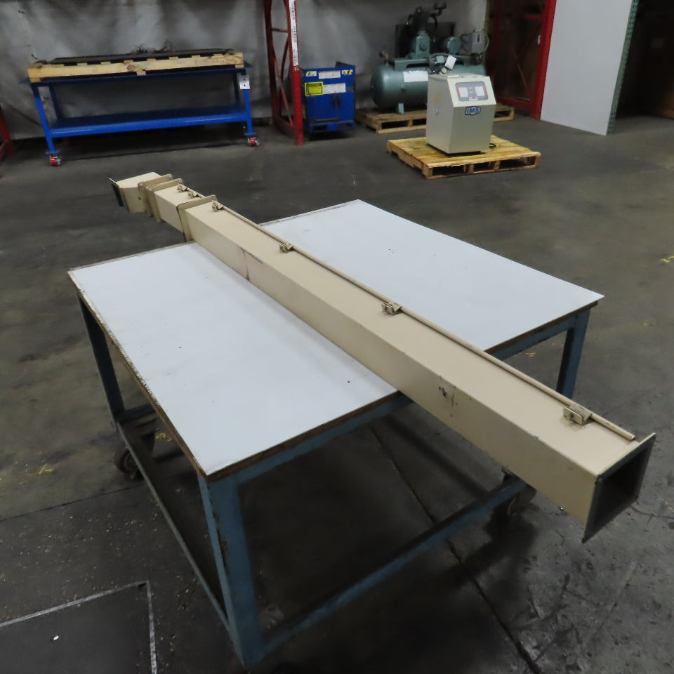 4" x 4" x 83-1/2" Hinged Cover Lay In Wireway Gutter Trough W/ 90° Elbow