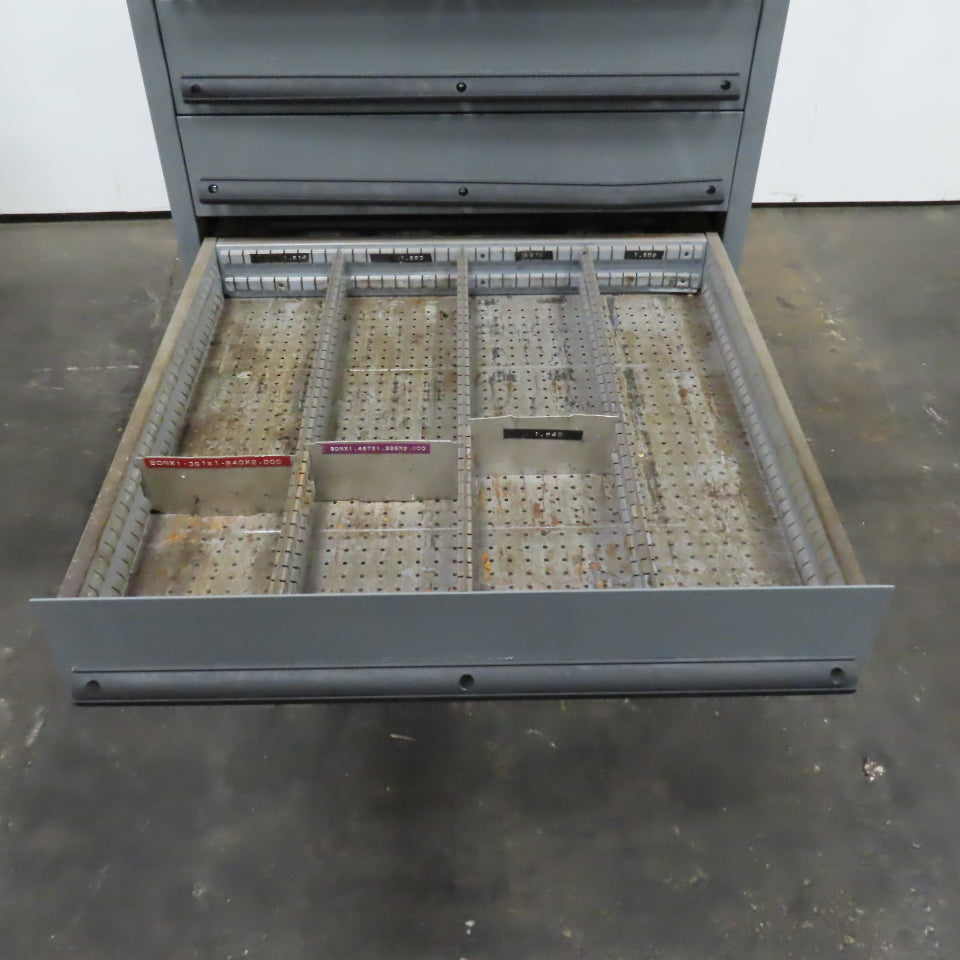 Lista 11 Drawer Industrial Parts Tool Storage Shop Cabinet 28x 28" x 60" Painted