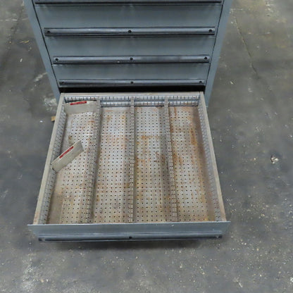 Lista 11 Drawer Industrial Parts Tool Storage Shop Cabinet 28x 28" x 60" Painted