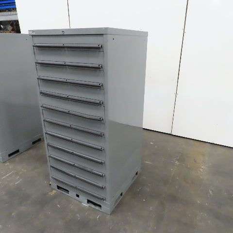 Lista 11 Drawer Industrial Parts Tool Storage Shop Cabinet 28x 28" x 60" Painted