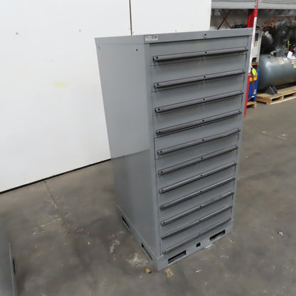 Lista 11 Drawer Industrial Parts Tool Storage Shop Cabinet 28x 28" x 60" Painted