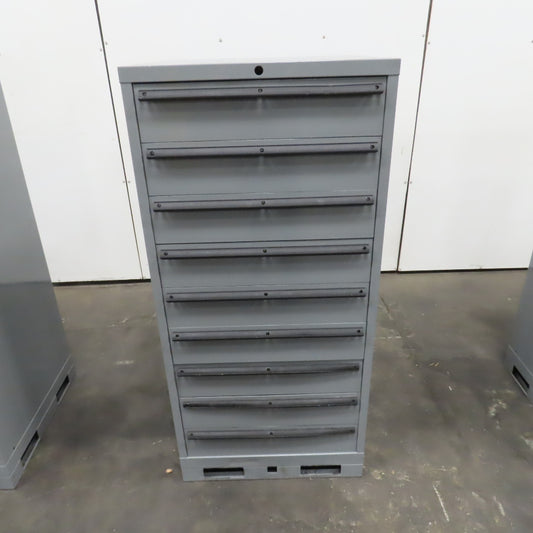 9 Drawer Industrial Parts Tool Storage Shop Cabinet 28x 28" x 60" Lista Style