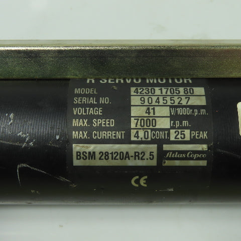 Atlas Copco 4230 1705 80 QMR62-32RT 5/8" Electric Nutrunner 7000RPM 41 V/1000rpm